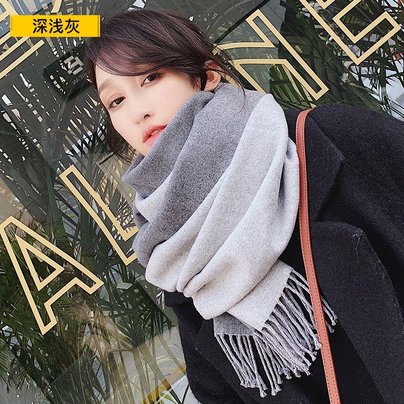 Womens Fall Winter Scarf Fashion Tassel Soft Warm Blanket Scarves Thick Soft Womens Shawl Wraps