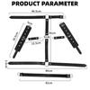 Bondage Restraints Handcuffs Sex Toys Neck to Wrist Behind Back Adjustable Handcuffs Belt PU Leather for Adult SM Games