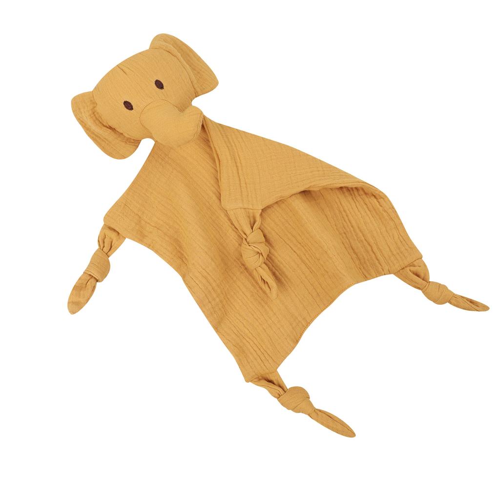 Baby Blanket Lovely Elephant Appease Towel Small Comfort and Soothes Pacify Handkerchief for Newborns Toddlers