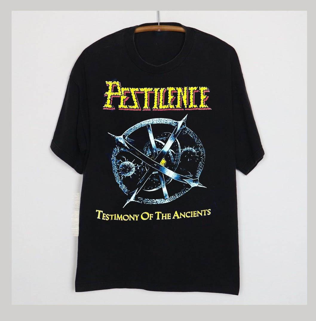 Band Rock Pestilence testimony of the ancients Unisex T-Shirt All Size TP798 L