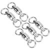 20PCS Stainless Steel Fishing Rolling Connector Fishing Swivel Connector  for Fishing Accessories