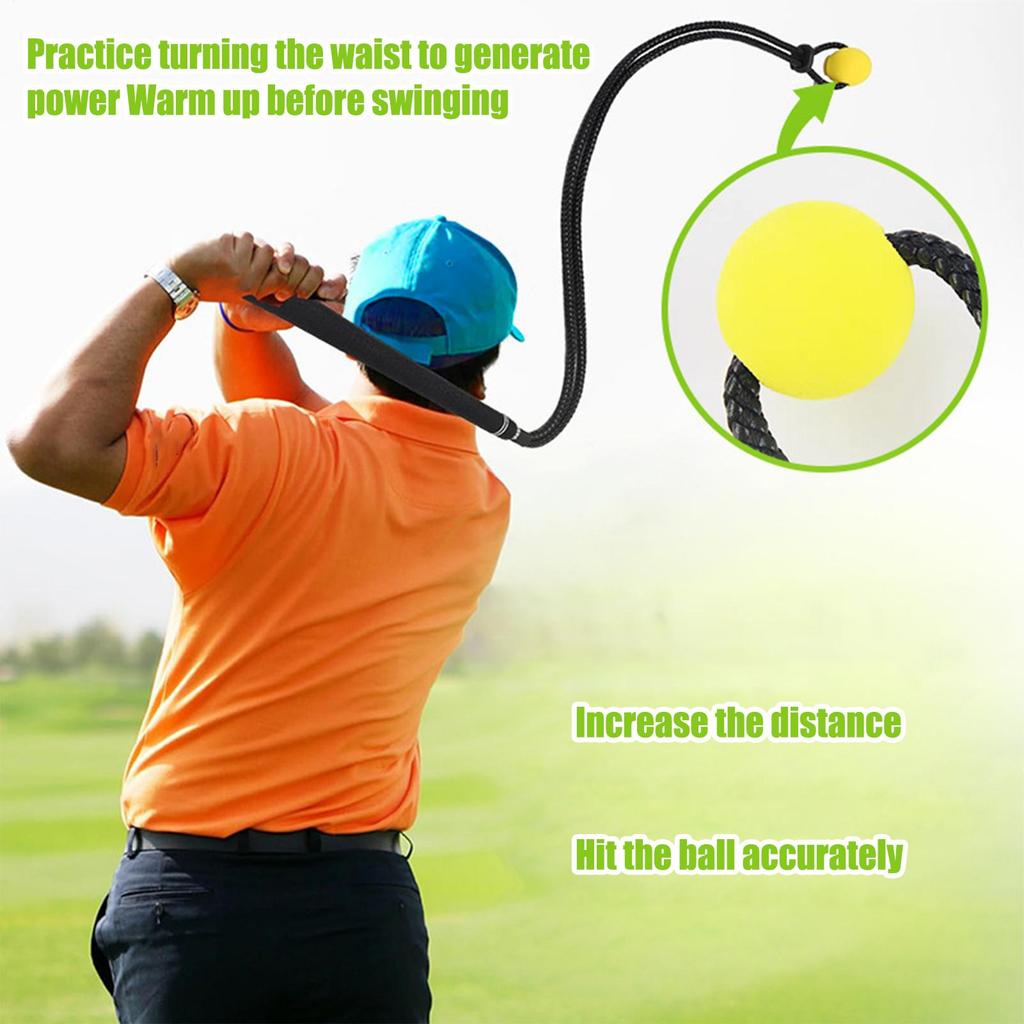 Golf Swing Rope Training Aid Fitness Equipment Trainer With Ball For Practice Postures Corrector Exercise Assistance Work