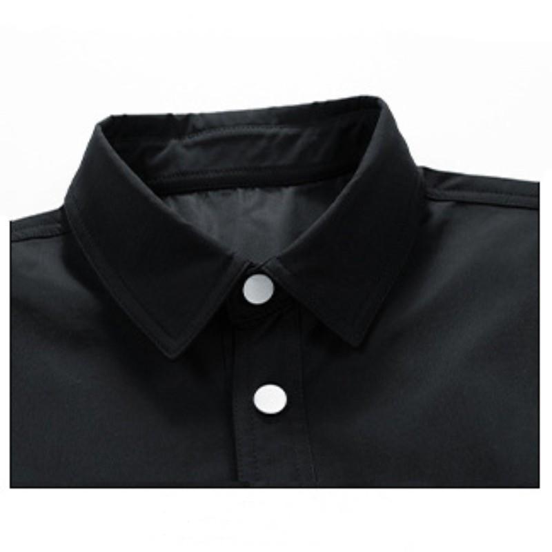 Herre Hette Senior Sense Vindtett Skjortejakke Par Vår Høst Enkel Løs Overfrakk