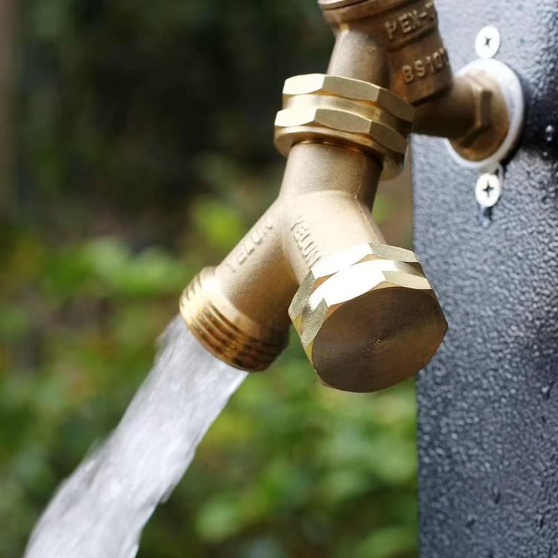 2/4/6 Adet Bahçe Hortumu Uç Kapakları Contalı Pirinç Musluk Kapağı 3/4" Dişi Diş Altıgen Uç Kapağı Vanalı Boru Bağlantı Elemanları