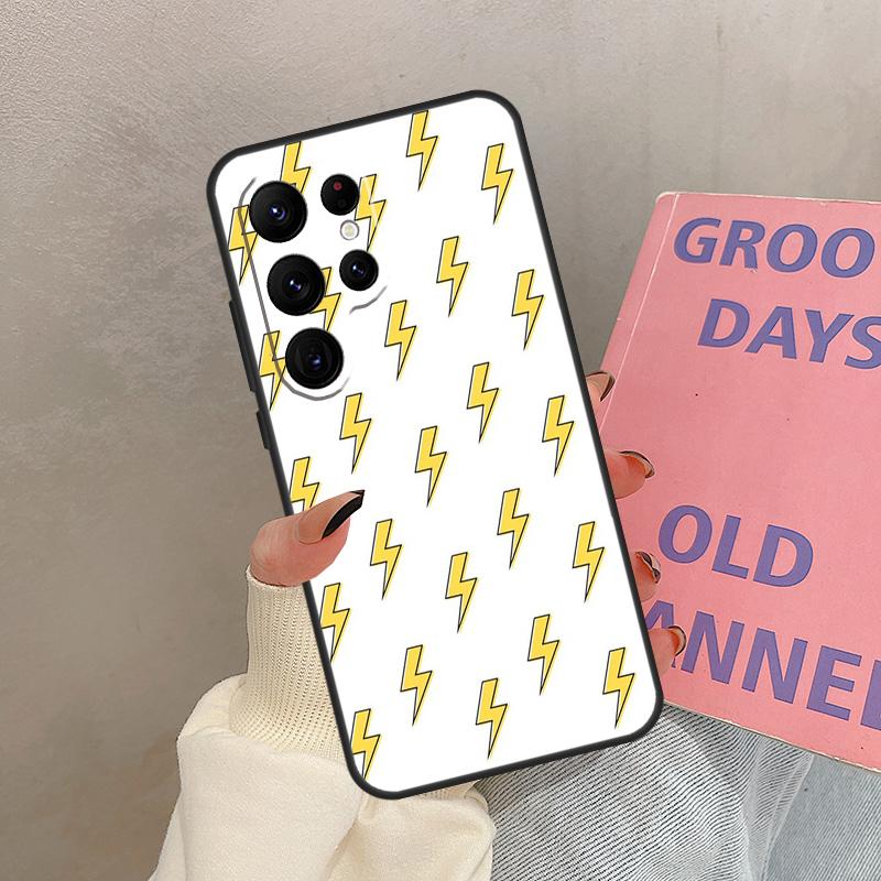 

Чехол с узором «Молния» для Samsung Galaxy S24 FE S21 FE S20 S22 S23 S25 Ultra S9 S10 Plus S25 FE Чехол Coque Galaxy S9