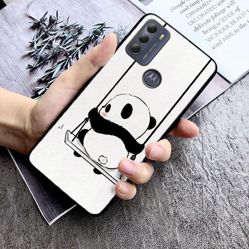 Phone Case For Moto G86 G85 G75 G15 G05 G56 G72 G53 G54 G84 G60 G31 G32 G24 G 5G G Play Cute Cartoon Panda