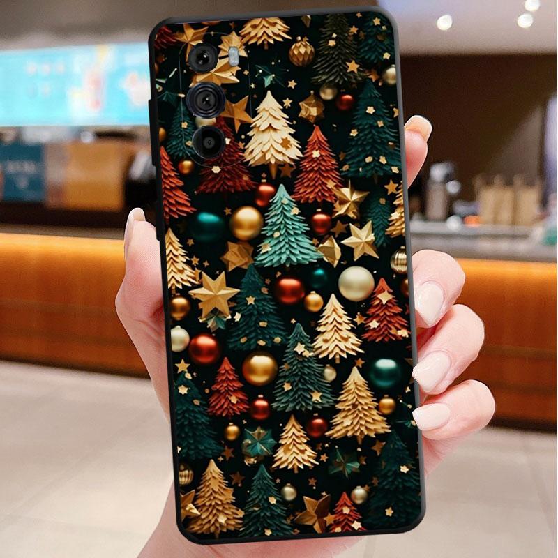 Merry Christmas Tree Funda Phone Case For Motorola Edge 50 40 Pro 60 50 40 30 Ultra Neo Fusion Moto G Play G Stylus G Power G