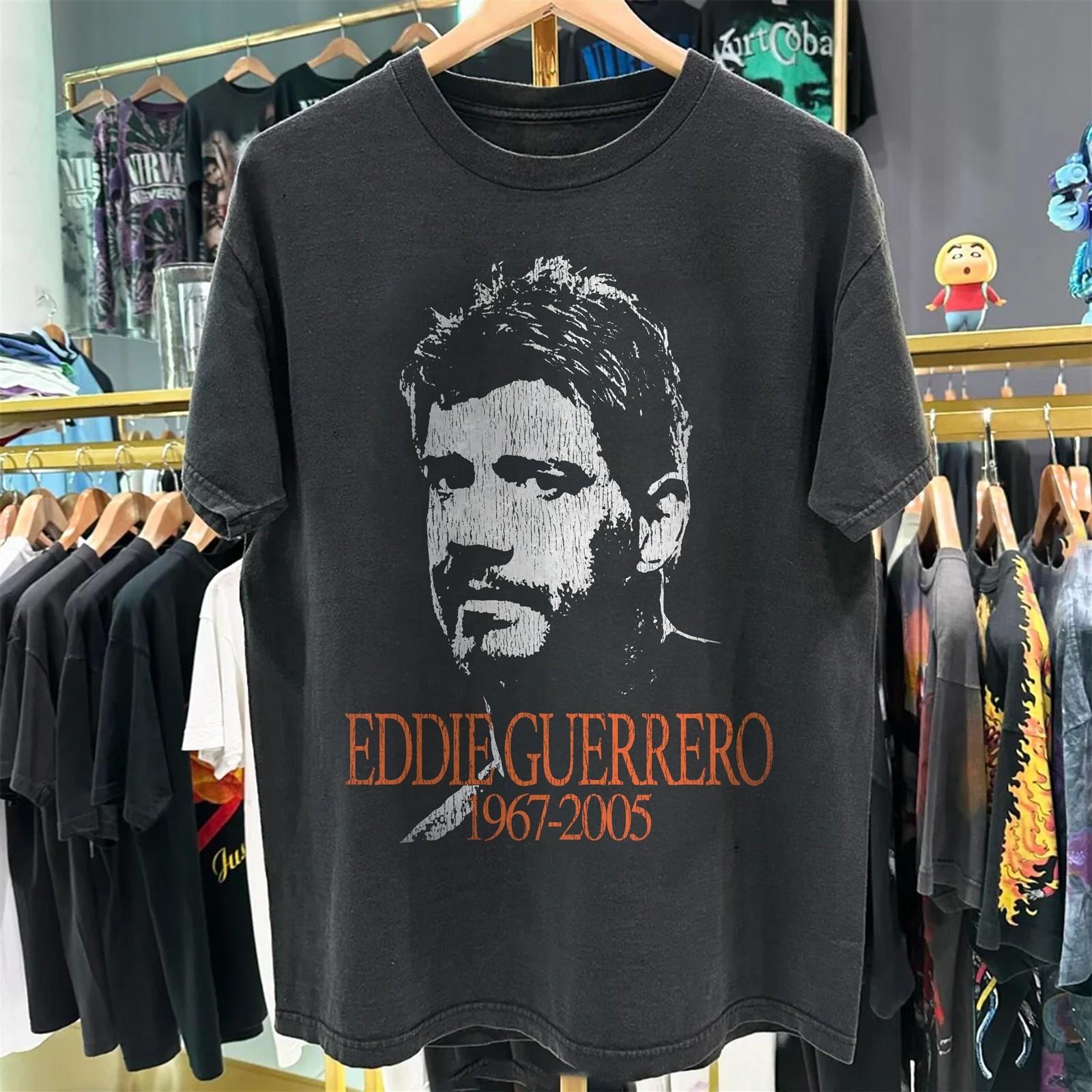 Eddie Guerrero Aged Black T-Shirt S S