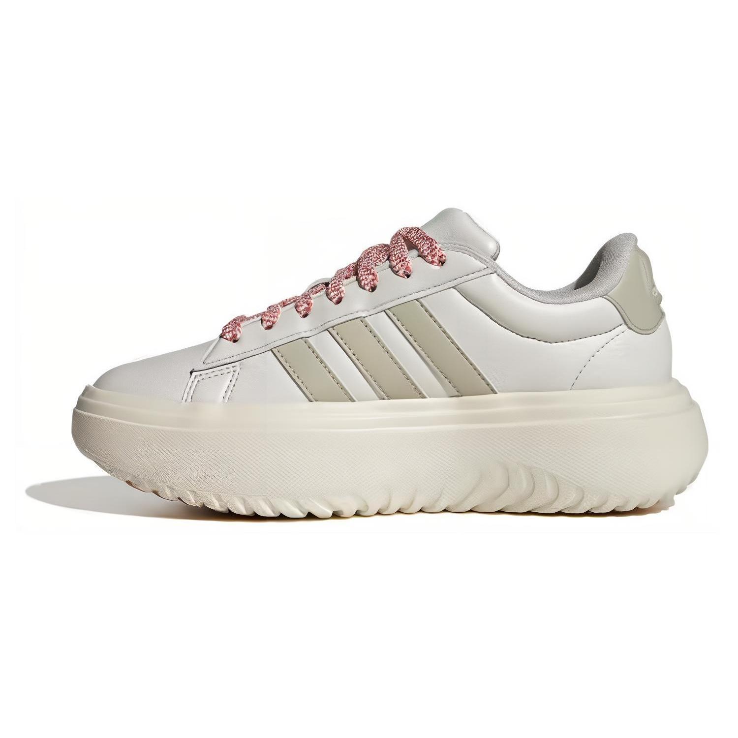 (WMNS) adidas Grand Court Platform Beige Pink Women s IE1094 EU 40
