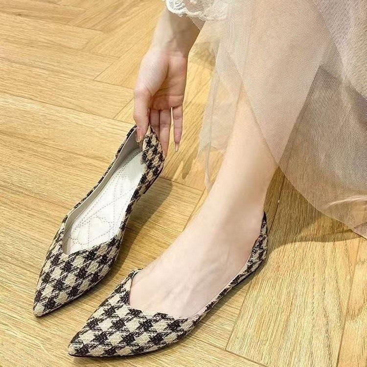 

Khaki flats spring and autumn single shoes women s 2025 new spring and autumn shallow mouth shoes temperament lady large size pointed ladyshoes 40 хаки