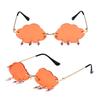 Stylish Cloud Lightning Sunglasses for Girls Boys Photo Props Travel Hip Hop Sunglasses Frameless Hip Hop Glasses