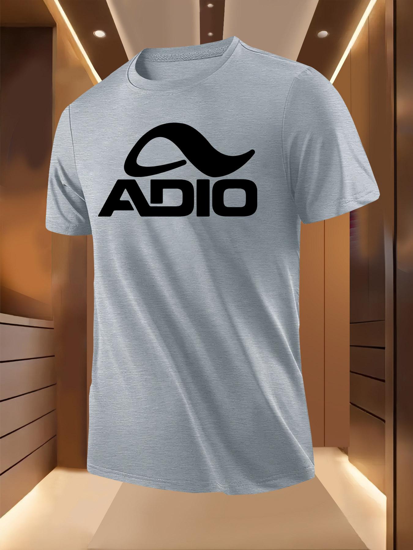 ADIO Logo Print - Breathable Lightweight Polyester T-shirt XL