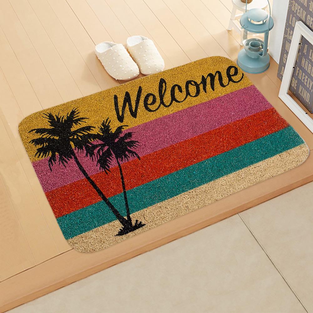 Cross-Border Welcome Letter Mat: Entryway, Kitchen, Absorbent Floor Mat
