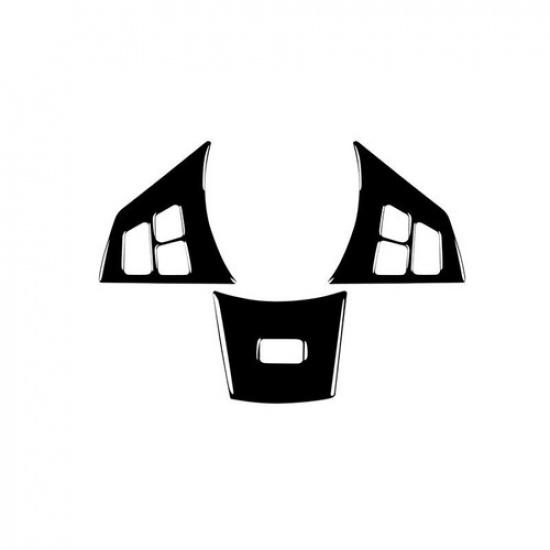 Car Steering Wheel Button Frame Cover Trim For BMW 6 Series M6 E63 E64 2004-2010