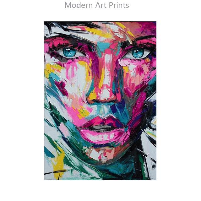 Colorful Woman Portrait Graffiti Art Posters Print Abstract Nordic Girl Canvas Paintings On The Wall Art Pictures for Home Decor