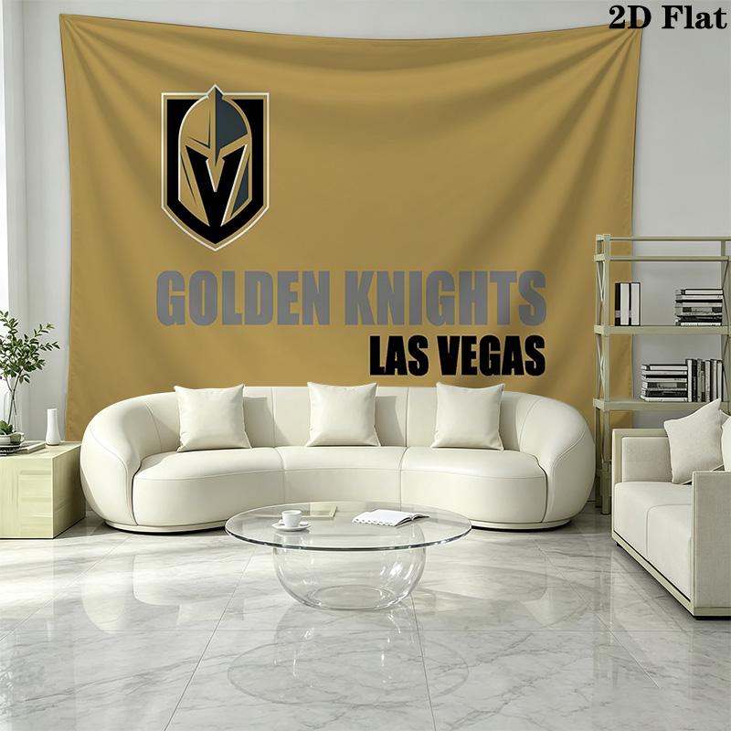 Vegas Golden Knights Wall Tapestry Aesthetic Wall Hanging Printed Fabric Blanket Decorative Tapestries for Bedroom Living Room Home Decor