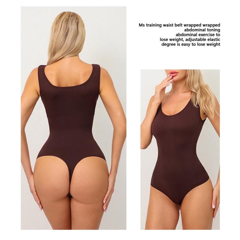 Plus Size Women Seamless Full Body Tummy Control Shapewear Bodysuit