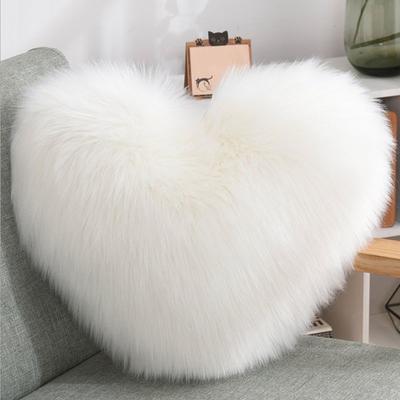 Long Plush Cushion Sample Room with Pillow Core Pack Ins Home Nordic Velvet Pillow Sofa Living Room Love Shaped Pillow