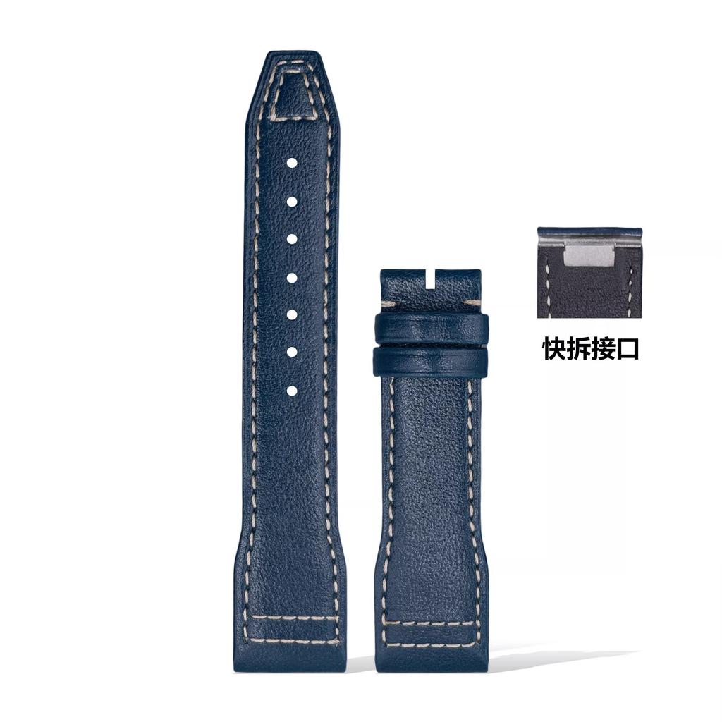 20mm 21mm Schnellwechsel-Armband für IWC Pilot Mark XVIII Le Petit Prince Spitfire Echts Leder Uhrenarmband Ersatz