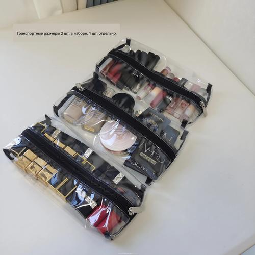 Foldable Makeup Bag Cosmetic Organizer Professional Makeup Artist Touch Up Bag PVC accessories