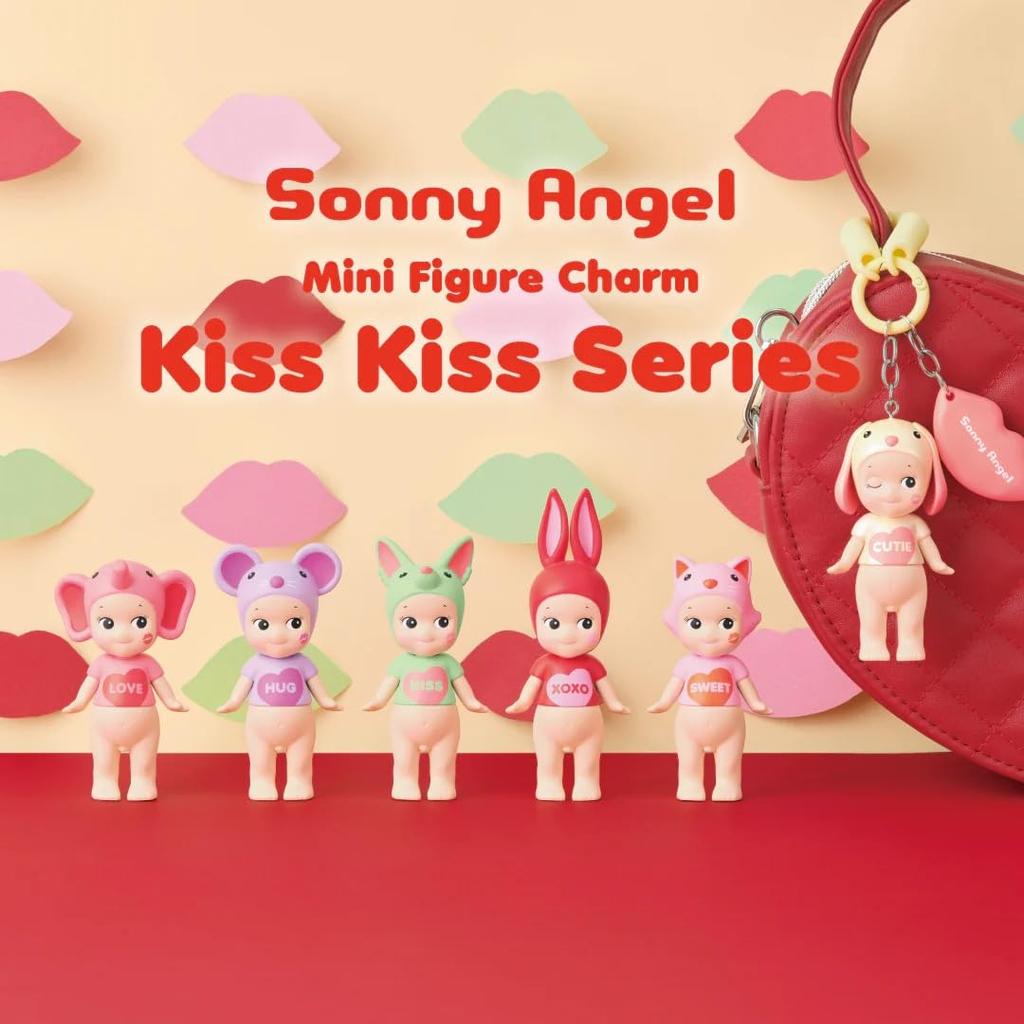 Sonny Angel Kiss Kiss Keychain Charm Series Assorted Sealed Blind Box Original Mini Limited (1) Figures, Edition.