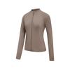 Star Trail Roaming Knitted Stand Collar Solid Color Long Sleeve Jacket Women Jackets SA1269KJ19L-GR098