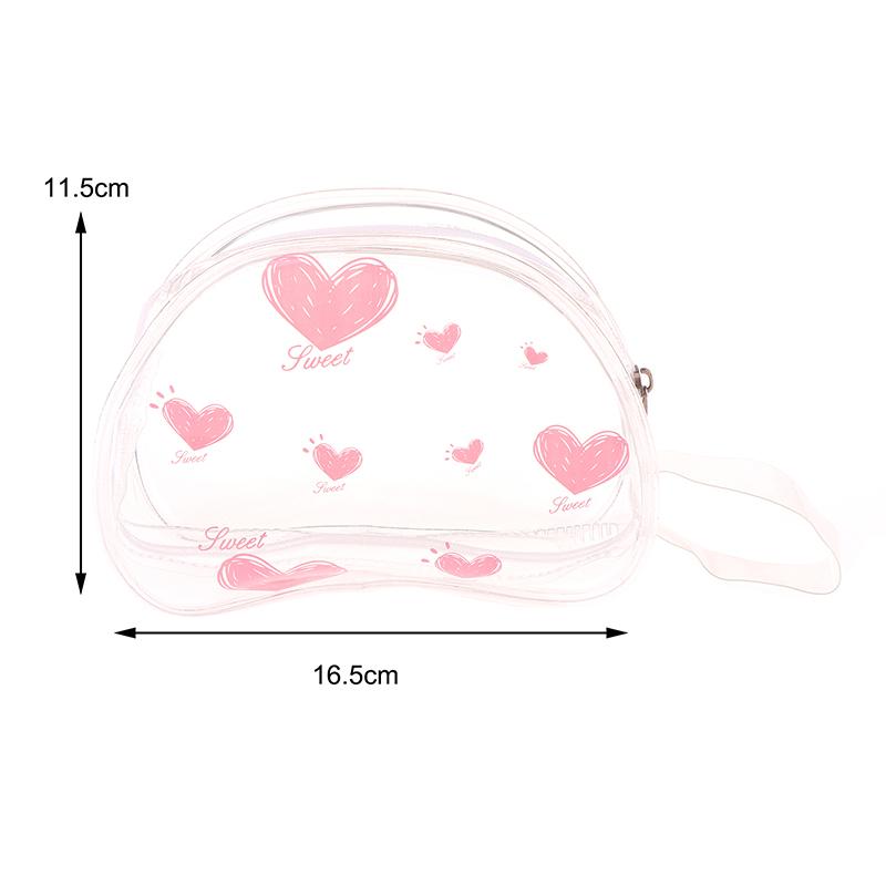Transparent Outdoor Pvc Mini Doll Display Bag Coin Purse Pendant Pouch Organizer Wallet Key Lipstick Earphone Storage Bag