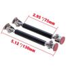 Black 3"-5" Adjust Front Bumper Lip Splitter Strut Rod Tie Support Bar For Honda