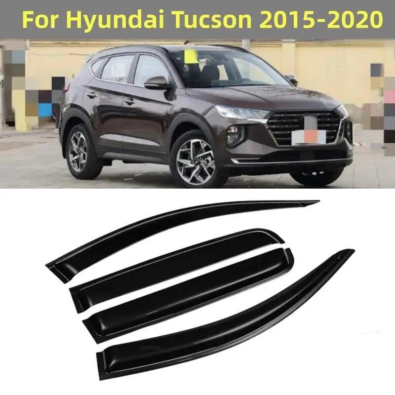 

Для Hyundai Tucson 2015 2016 2017 2018 козырек на окно автомобиля, дефлектор от солнца и дождя, навесы, отделка укрытия, внешние аксессуары