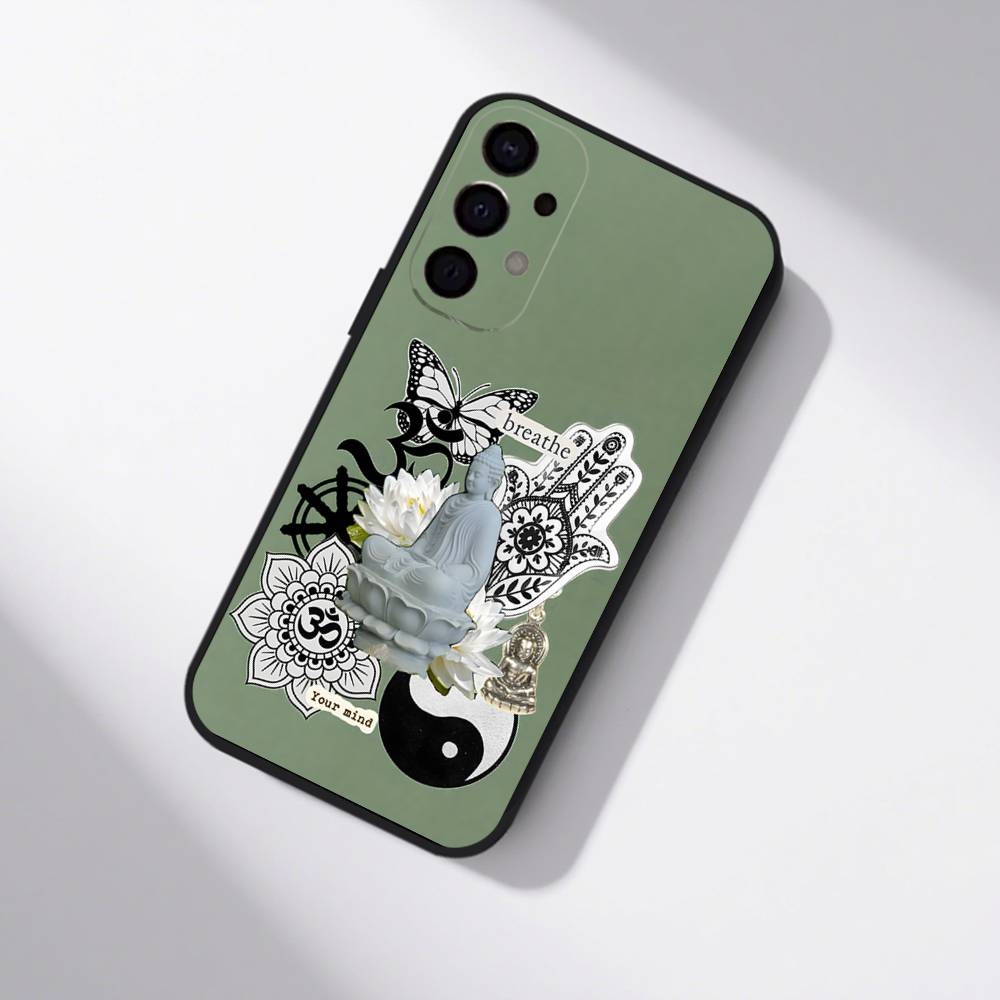 The Buddha Phone Case For Samsung S25,S24,S21,S22,S23,S30,Ultra,S20,Plus,Fe,Lite,5G Black Cover