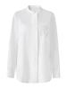 Simple Elegant Tencel Cotton Beaded Sequin Embroidered Loose Long Sleeve Women's Spring Shirt