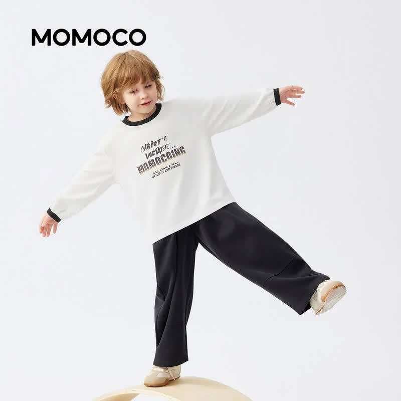 MOMOCO Boys' Long Sleeve Cotton T-Shirt