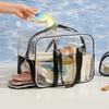 Large Capacity Transparent Cosmetic Bag PVC Outdoor Sports Bag Fashion Swimming Storage Bag  Sports