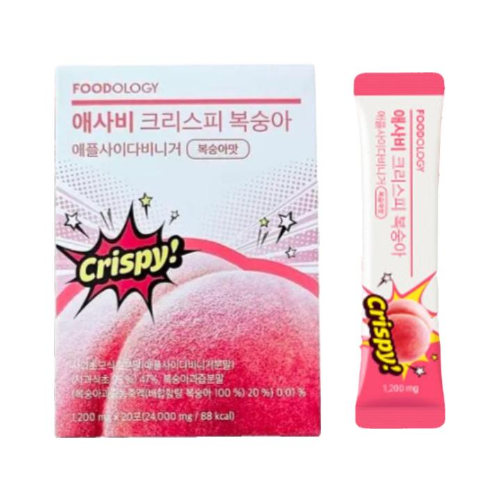 FOODOLOGY Apple Cider Vinegar Crispy #Peach 20 Sticks Crispy #Peach