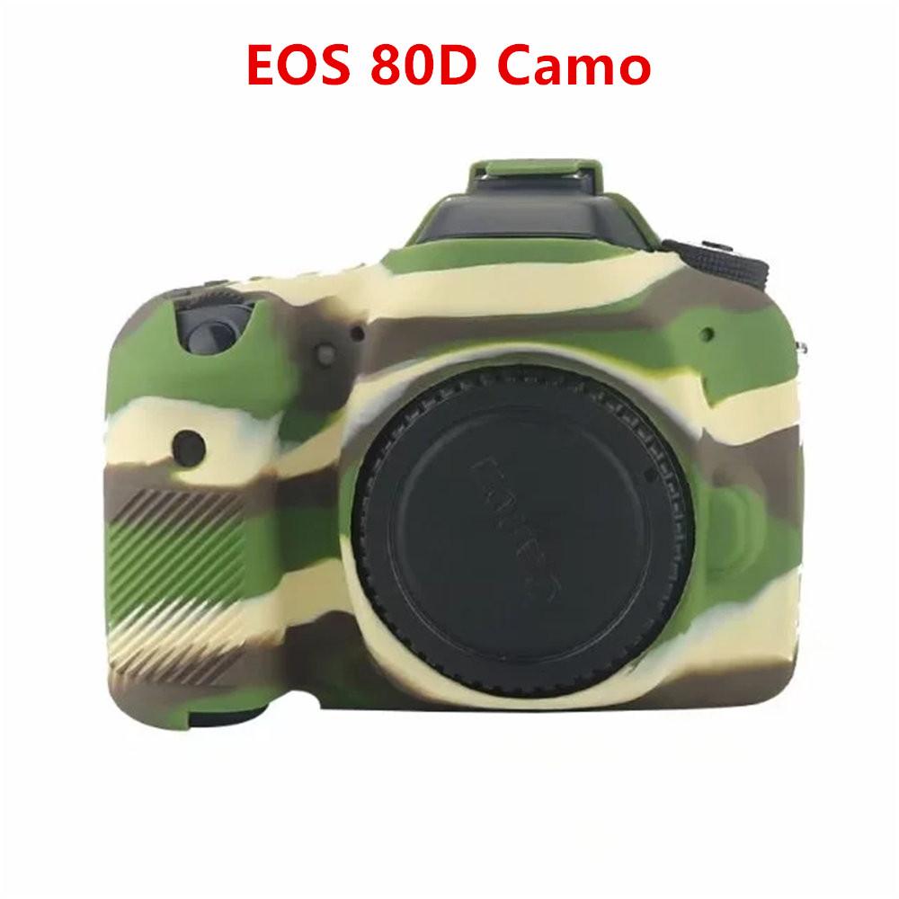 

Soft Silicone Armor Camera Body Case For Canon EOS 750D 80D 800D 850D 1300D 1500D 200D 200D II Protective Skin Cover