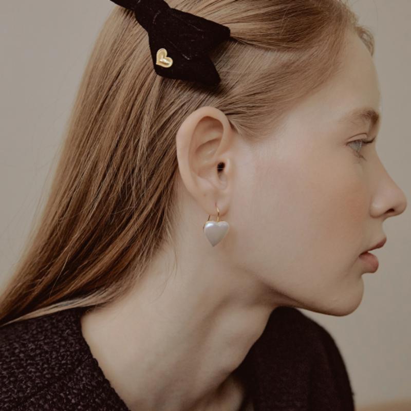 

TATIANA Unbalance Ribbon Hair pinch pin HB2223 BLACK