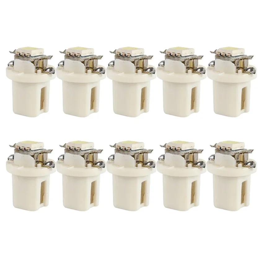 10pcs T5 B8.5d LED Car Instrument Panels Lights Low Power Bulbs 5050 SMD Automobile Dashboard Switch Lamp 12V Car Light Interior