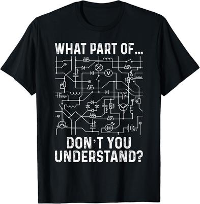 Elektrotechnik Elektrotechniker T-Shirt 100% Baumwolle Rundhals Kurzarm Sommer Freizeit Herren T-Shirt Streetwear
