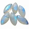 Natürliche Regenbogen-Mondstein Marquise Cabochons - AAA-Qualität Mondstein Spitzovale Cabochons