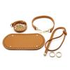 3Pcs/Set Faux Leather Shoulder Bag Bottom Strap Handbag Strap Woven Crochet Bag Set For DIY Handmade Bag Backpack Accessories