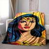 1pc Wonder Woman, Superhero Blanket | Polyester Fiber, All-Season Comfort for Sofa, Bed, Office, Car, Camping, Ideal Home Decor & Gift, Office Comfort