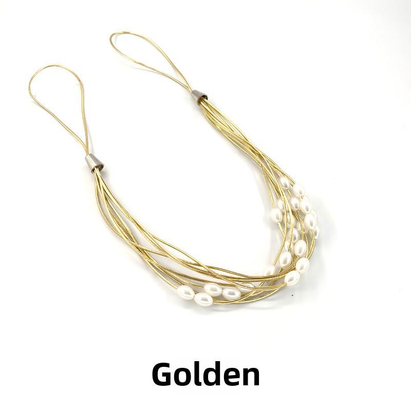 Curtain Ties and Pearl Ties Embellish The Country-style Curtain Decoration with Wheat and Rice Grains