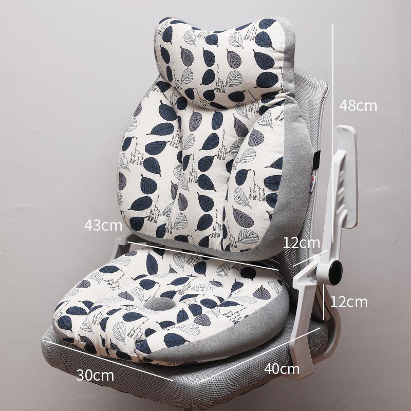 Ergonomic Office Chair Cushion: Backrest, Headrest, Lumbar Support, and Waist Pillow for Kids, Pregnant Women, and Long Sitting Comfort.