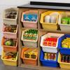 Stackable Basket Kitchen Vegetable and Fruit Basket with Wheels Toy Storage Rack Save Space Simple High-capacity Storage Shelves