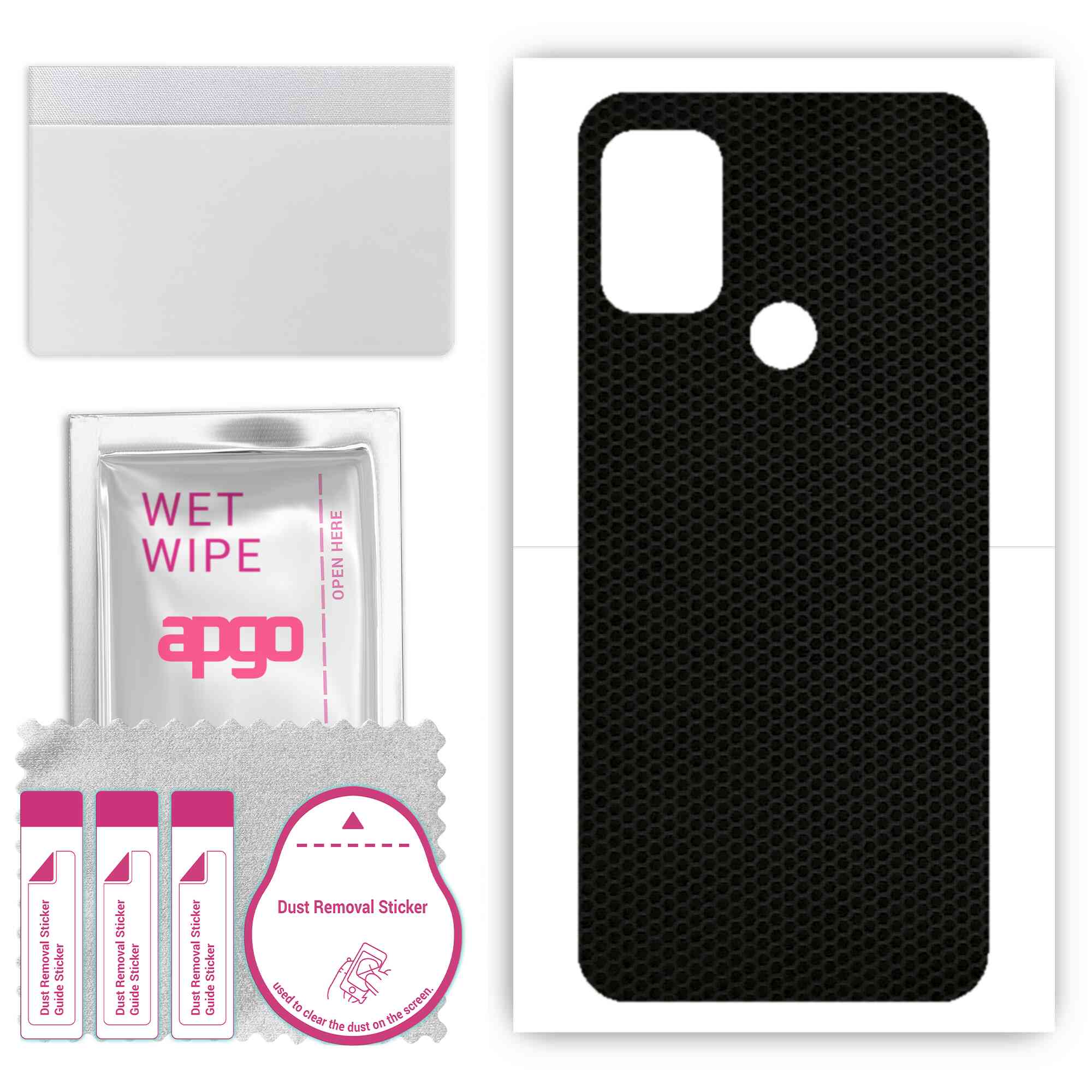 

Apgo Protective Skin Sticker для задньої панелі, сумісної з Motorola Moto G20, Wrap Film, Foil, Vinyl - Pattern Matrix