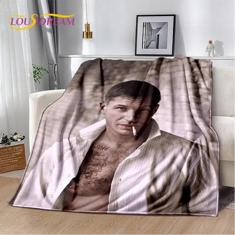 3D Printing Tom Hardy Actor Star Soft Plush Blanket,Flannel Blanket Throw Blanket for Living Room Bedroom Bed Sofa Picnic Cover
