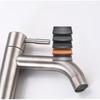 Edelstahl Einzel Kaltbecken Wasserhahn Badezimmer Balkon Heimbecken Waschbecken Schnellöffnender Wasserhahn