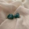 Candy-Colored Stud Earrings Exaggerated Vacation Style Versatile Smudge Round Korean Sweet Fashion Earrings Personalized Simple Earrings