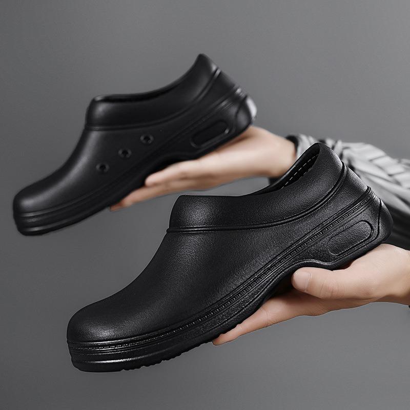Kitchen shoes Chef shoes Men's light oil-resistant insoles, hotel work shoes, non-slip, oil-proof and waterproof shoes