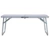 VidaXL Table pliable de camping Blanc Aluminium 60x40 cm